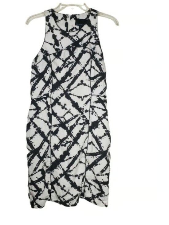 Cynthia Rowley Dresses & Skirts - Cynthia Rowley Black & White Tie-Dye Shift Mini Dress